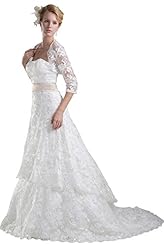 Satin/Silk Winter Lace Sweetheart  Dress