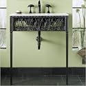 KOHLER K-6890-P5 Cattails Iron Console Table Legs/Apron/Frame, Iron Black