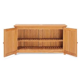 New Multifunction Grade A Teak Pool Storage Box Chest Cabinet by TeakSmith