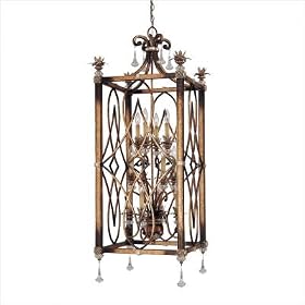 Minka Lavery Aston Court 4748-206 Large Square (55H x 22W) 12-LT 720w Pendant in Bronze by Minka