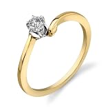 0.20 carat Diamond Solitaire Ring 14Kt Yellow Gold