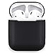 HappyCover Compatible for Airpods Case,Protective Silicone Cover Skin for Airpods Charging Case (Black)