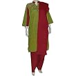 Salwar Kameez Ready Made Cotton Embroidered Clothing Size L (slk379)