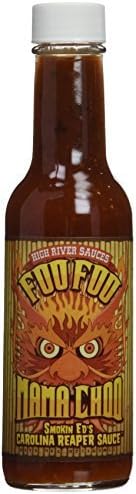 Foo Foo Mama Choo Hot Sauce with Smoking Ed's Carolina Reaper Pepper 5.4 oz by High River Sauces