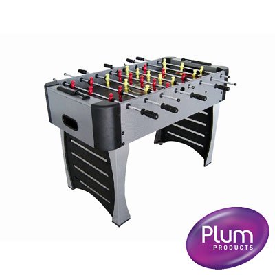 Childrens Toyshop  Third Party New : Plum Products 4ft Black Football table with all accessories