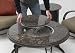 42'' Chat Table (Firepit) with Granite Top and Lazy Susan
