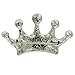 Silver Rhinestone Crown Pin