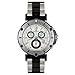 Burett Men's B4203LSSA Continent Collection Black and Stainless Steel Chronograph Diver Watch