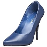 Pleaser Women's Seduce-420 Pump,Navy Blue Leather,13 M US