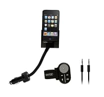 Griffin TuneFlex AUX Mount and Charger with SmartClick Remote for iPod and iPhone (Black)