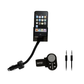 Griffin TuneFlex AUX Mount and Charger with SmartClick Remote for iPod and iPhone (Black)