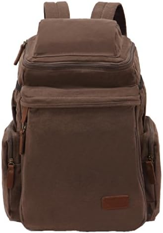 SAIERLONG Men's And Women's Backpack brown Canvas