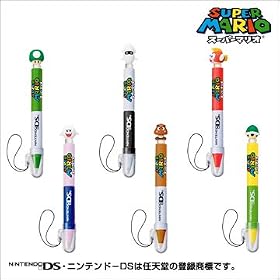Super Mario Stylus Pens Complete Set of 6 Figures by Super Mario Brothers