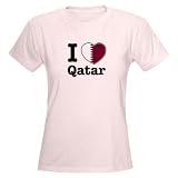 I love Qatar I love Women's Light T-Shirt by CafePress