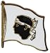 Pin's (épinglette) Drapeau France Corse - 2 x 2 cm