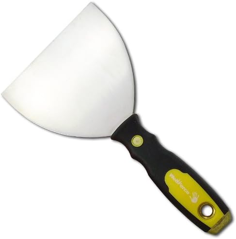 Wellforce 03280 Duragrip 4 inch, 100mm Flexible Putty Knife High Carbon Steel YellowithBlack Handle