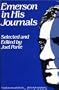 Emerson in His Journals - Selected and Edited by Joel Porte