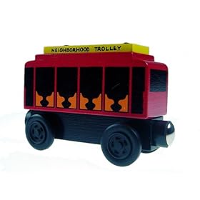 "Limited Edition Mr. Rogers' Neighborhood Wooden Trolley Set of 3"