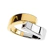 18K Two-Tone Gold Fashion By-Pass Ring