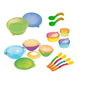 Sassy Thirteen Piece Feeding Gift Set, Colors May Vary