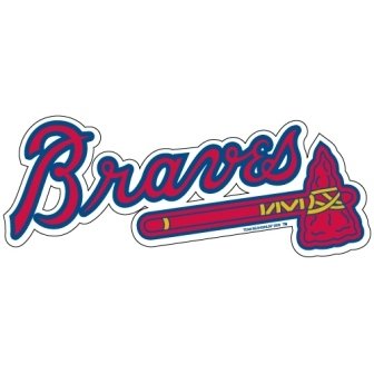 Atlanta Braves Team Logo MLB Car Magnet