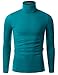 Doublju Mens Long Sleeve Turtle Neck Sweater