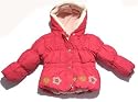 Baby Girls Winter Coat with Hood with Inner Fleece Lining in Pink (12-18 months)