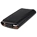 Fosmon Premium Leather Horizontal Carrying Case with Belt Clip for Cell Phones (Compatible with the Motorola Moto G 1st Generation Only) - Black