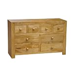 Dakota Chest of 8 Drawers Oak Shade