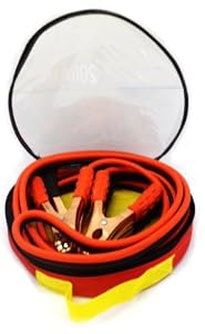 200 Amp 10 Gauge No Tangle Battery Booster Cables 12 Feet with Free Travel Case Jumper Cables Extra Long 12ft