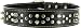 Kakadu Pet Punk Pooch Leather Studded Dog Collar, 1 1/2" x 27 1/2", Black