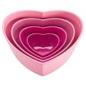Heart Serving Bowl Set of 4 - Pink