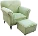 Angel Song Heaven Sent Pistachio Faux Suede Modern Boy's or Girl's Chair