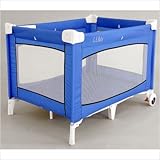 L.A. Baby Large Commercial Play Yard with Wheels (Blue) (30.5"H x 30.5"W x  ....