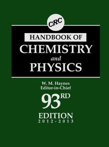 CRC Handbook of Chemistry and Physics, 93rd Edition (CRC Handbook of Chemistry & Physics)