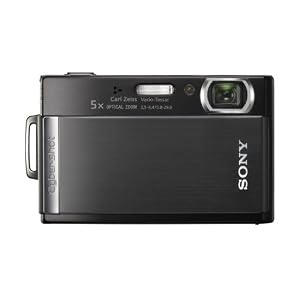 Sony Cybershot DSCT-300B Digitalkamera (10 Megapixel, 5-fach opt. Zoom, 8,9 cm (3,5 Zoll) Display, Bildstabilisator) schwarz