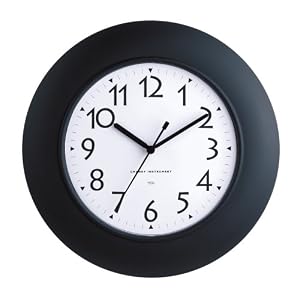 Chaney Instruments 11.5-Inch Black Set and Forget Wall Clock by Chaney Instruments