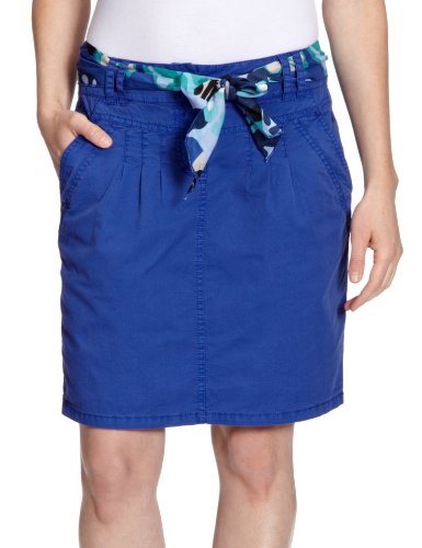 TOM TAILOR Damen Rock (mini), 55117530070/casual washed skirt, Gr. 38, Blau (6392) Preisvergleich