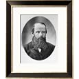 Portrait of Fyodor Mikhailovich Dostoyevsky (1821-81) Framed Art Poster Print, 20x24