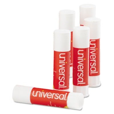 UniversalUNV75748 0.28 oz. Glue Sticks - Clear Dry (12/Pack)
