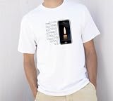 Steve Jobs Quote Candlelight iPhone on a White Vapor Apparel T-Shirt SMALL