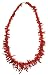 Genuine Red Mediterranean Branch Coral Necklace Italian 19 Inches