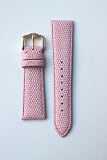 18mm Ladies Pink Padded Lizard Grain for Michele Style