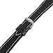 Hadley-Roma Men's 22mm Leather Watch Strap, Color:Black (Model: MSM894RA-220)