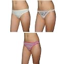 3 PACK: Ladies Sexy Stretch Panties G String Thong / Knickers - Mixed Brands - Multicolor