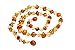 Amberbeata Amber Jewelry 100% Genuine Baltic Amber Teething Necklace for Mom Lemon Cognac Two Tone