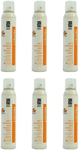 Lot of 6 Salon Grafix Maximum Hair Heat Protecting Spray 450 degrees Professional