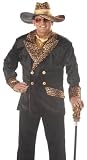 41dGn3z 3rL. SL160  Mens Adult Halloween Costumes Leopard Print Gangster Pimp Daddy Suit Costume Theme Party Outfit