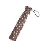 Folding Umbrella Choc/white Spot