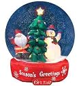 Airblown Inflatable 6 ft. Snow Globe with Santa and Snowman